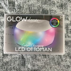 Glow Decor Color Changing LED Ottoman